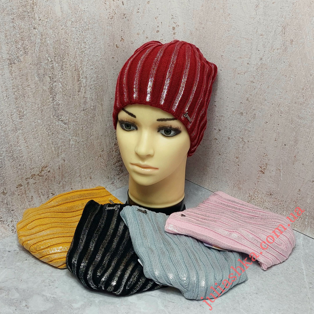 K557-D GRANS(52-54р.детская вязаная шапка)