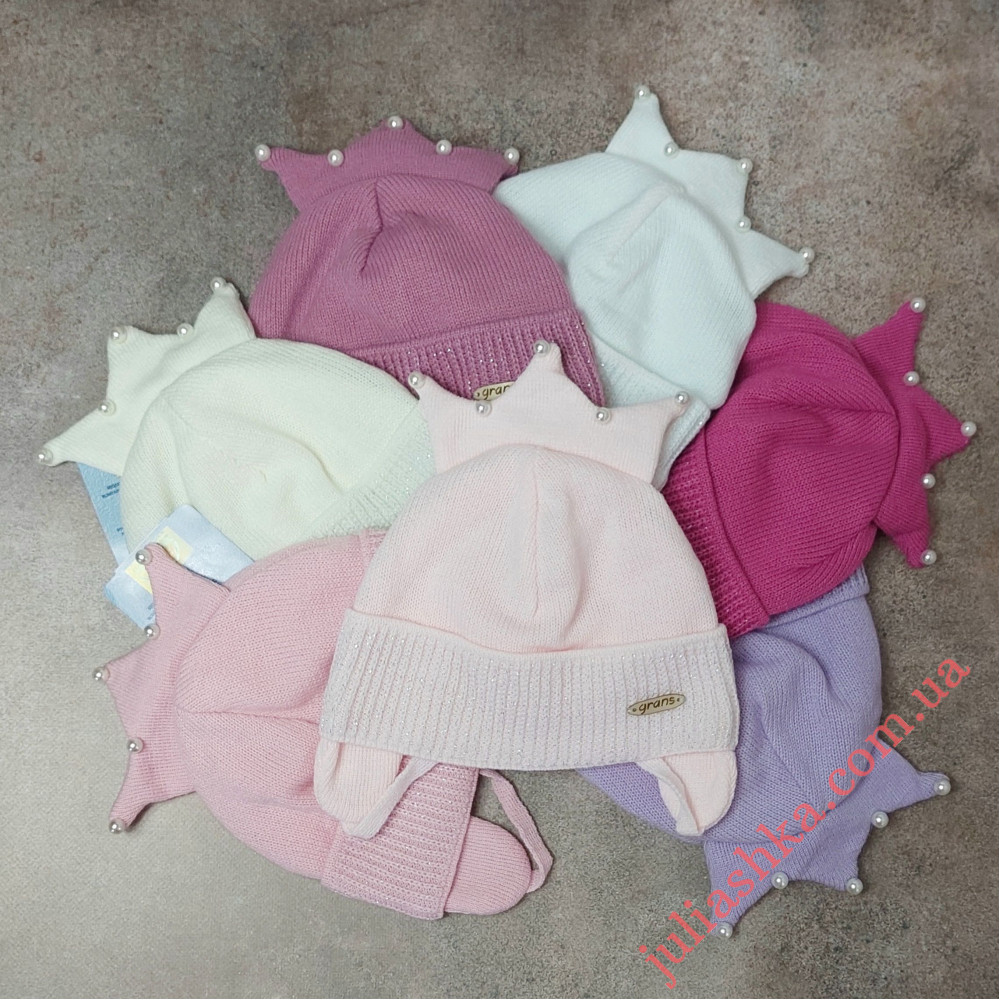 Ku463-D GRANS(42-44р.дитяча в’язана шапка)