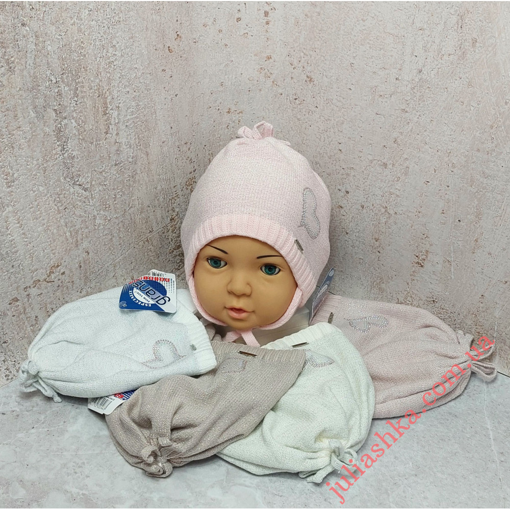 Ku468-D GRANS(46-48р.дитяча в’язана шапка)