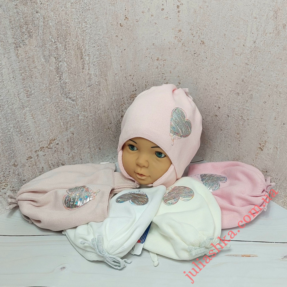 Ku477-D GRANS(48-50р.детская вязаная шапка)