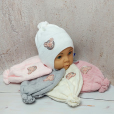 2818 AGBO(44-46р.детская вязаная шапка)