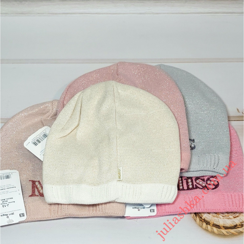 2811 AGBO(44-46р.детская вязаная шапка)