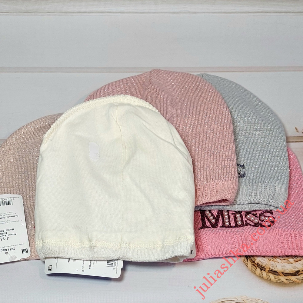 2811 AGBO(44-46р.детская вязаная шапка)