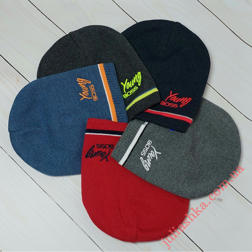 2805 AGBO(46-48р.детская вязаная шапка)