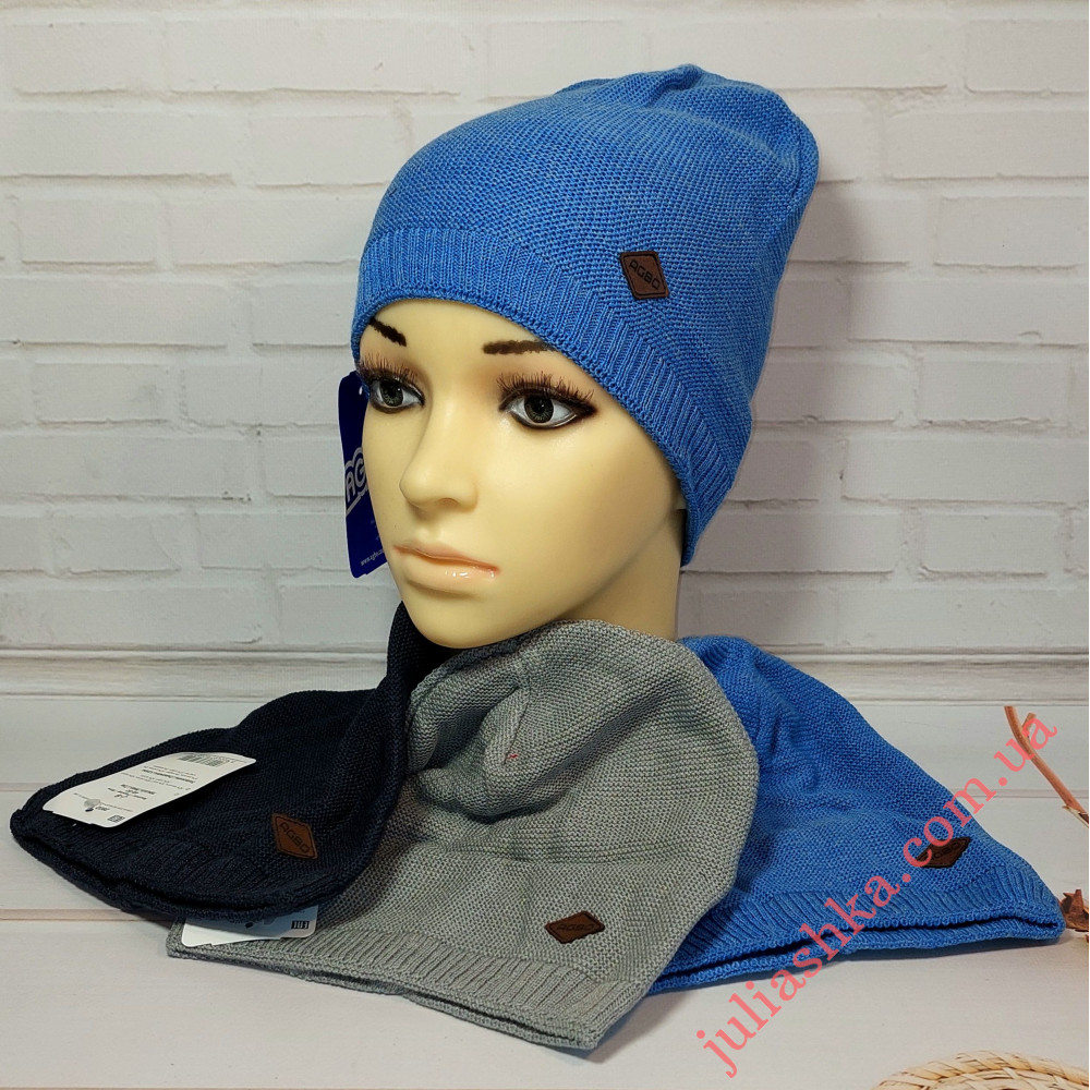 2802 AGBO(48-50р.детская вязаная шапка)