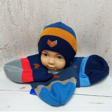 2801 AGBO(46-48р.детская вязаная шапка)