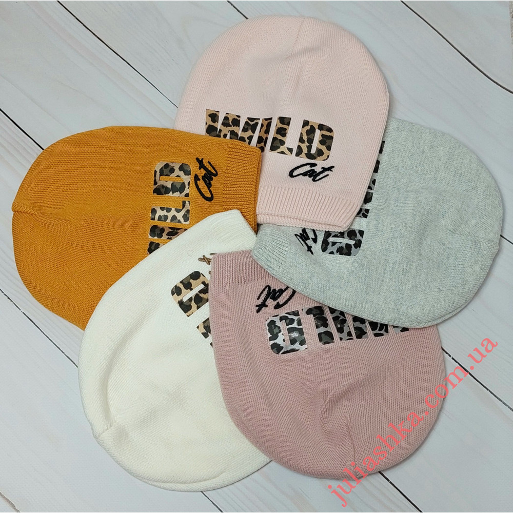 2762 AGBO(46-48р.детская вязаная шапка)