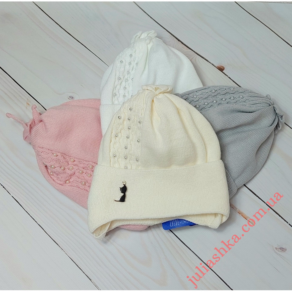 2792 AGBO(46-48р.детская вязаная шапка)