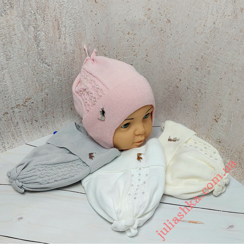 2792 AGBO(46-48р.детская вязаная шапка)