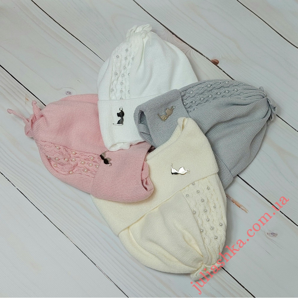 2792 AGBO(46-48р.детская вязаная шапка)