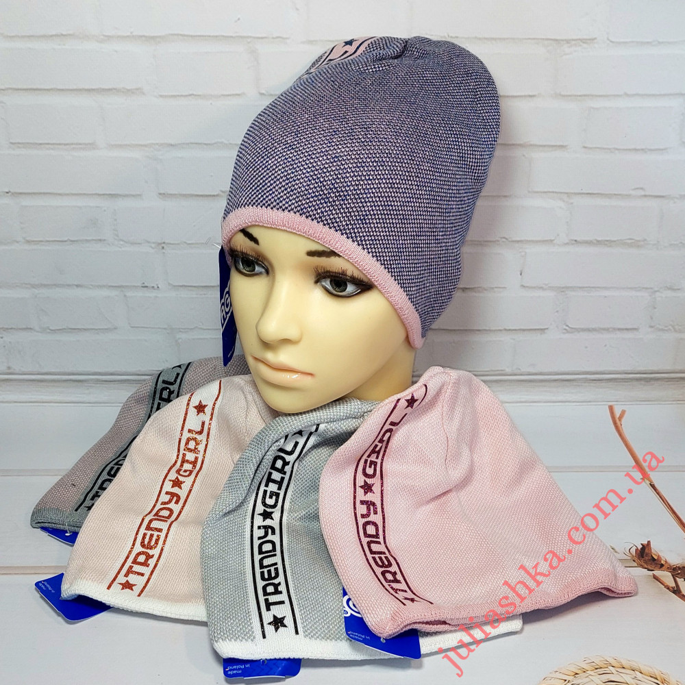 2720 AGBO(48-50р.детская вязаная шапка)