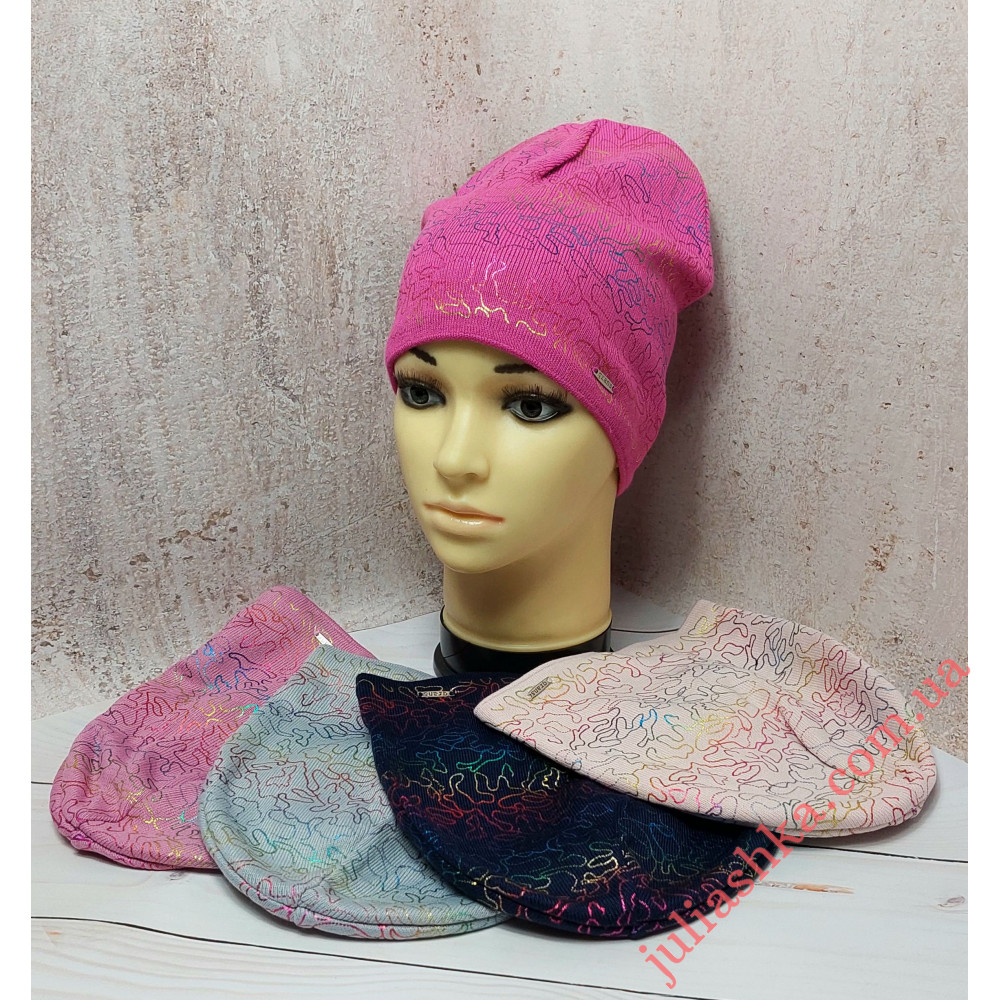 K555-D GRANS(50-52р.детская вязаная шапка)