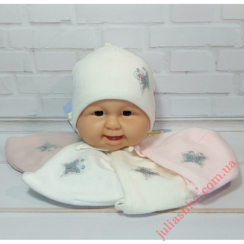 Ku452-D GRANS(36-38р.детская вязаная шапка)