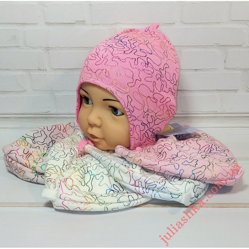 Ku457-D GRANS(40-42р.детская вязаная шапка)