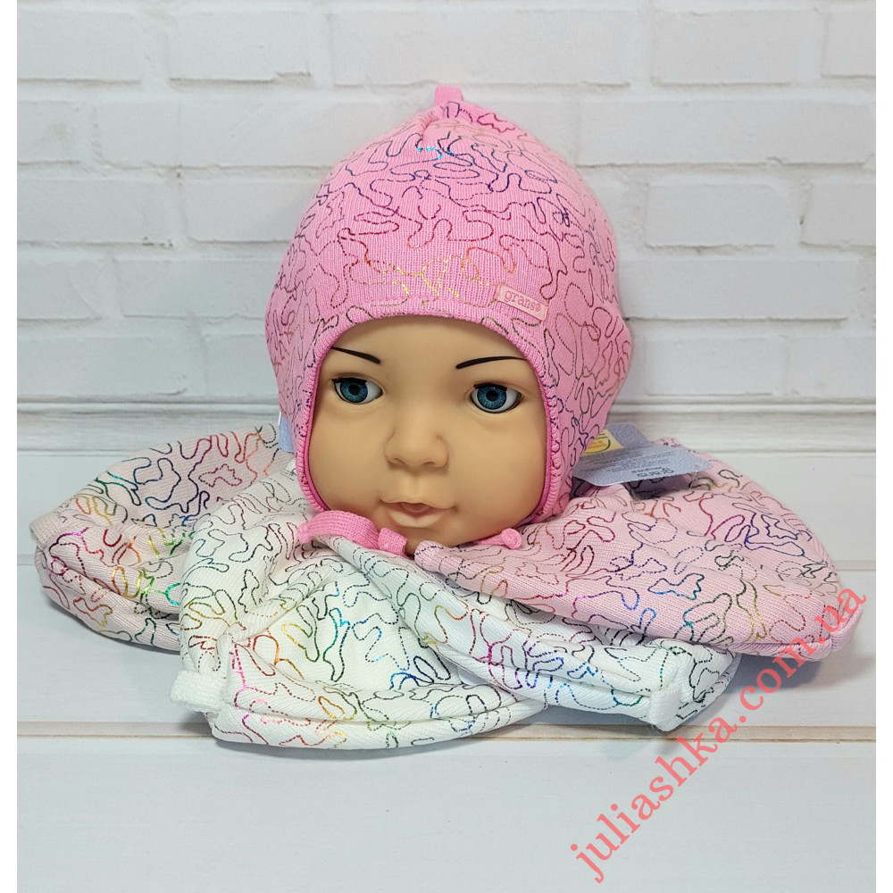 Ku457-D GRANS(40-42р.детская вязаная шапка)