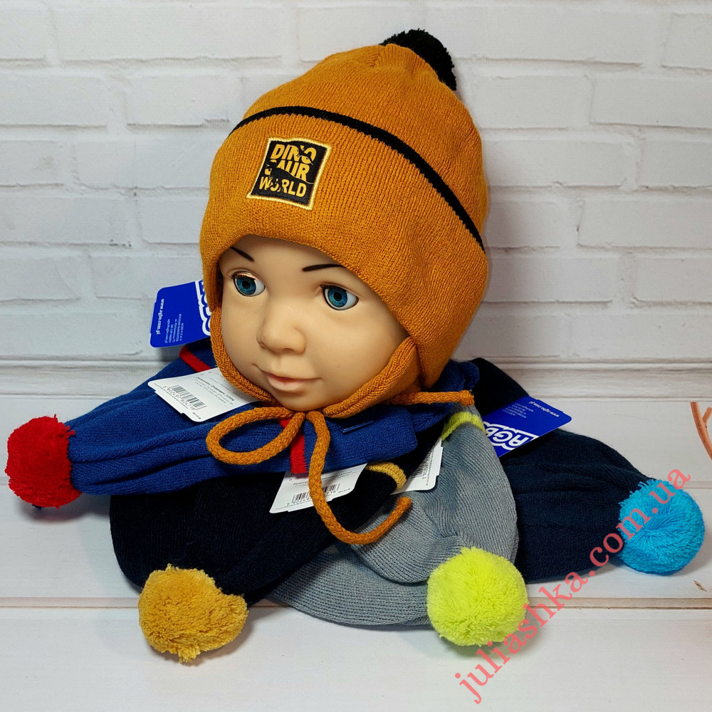 3220 AGBO (50-52р.детская вязаная шапка)