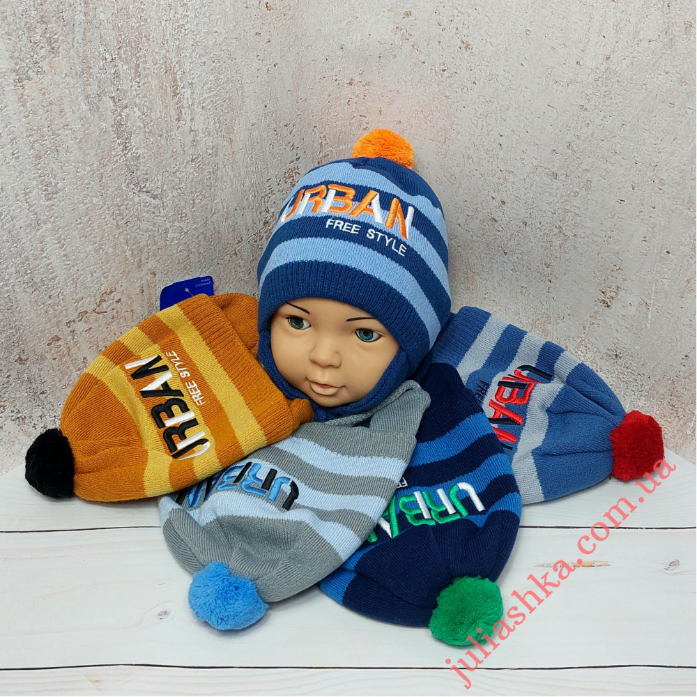 3338 AGBO (46-48р.детская вязаная шапка)