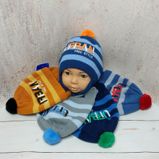 3338 AGBO (46-48р.дитяча в’язана шапка)