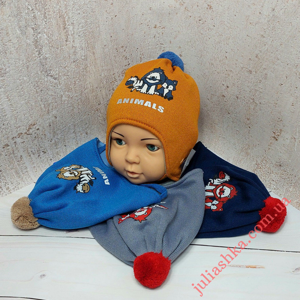 3242 AGBO(44-46р.дитяча в’язана шапка)