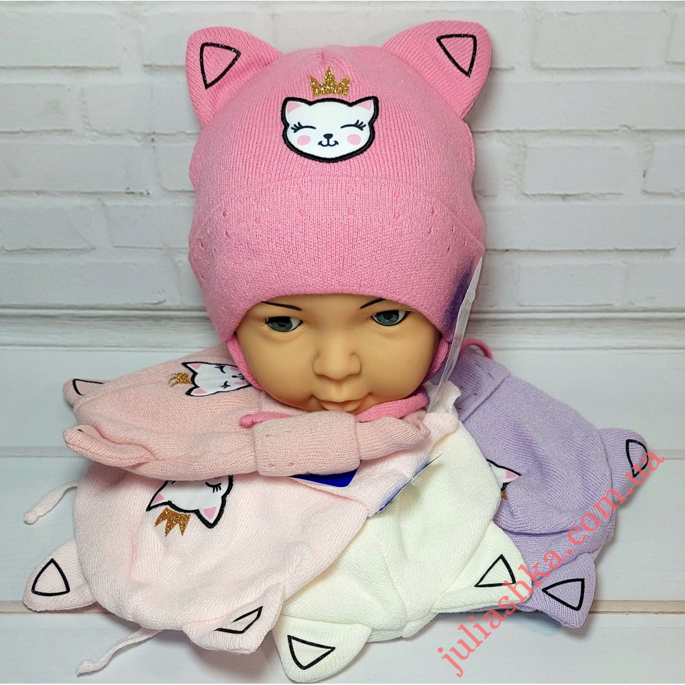 3259 AGBO(42-44р.дитяча в’язана шапка)