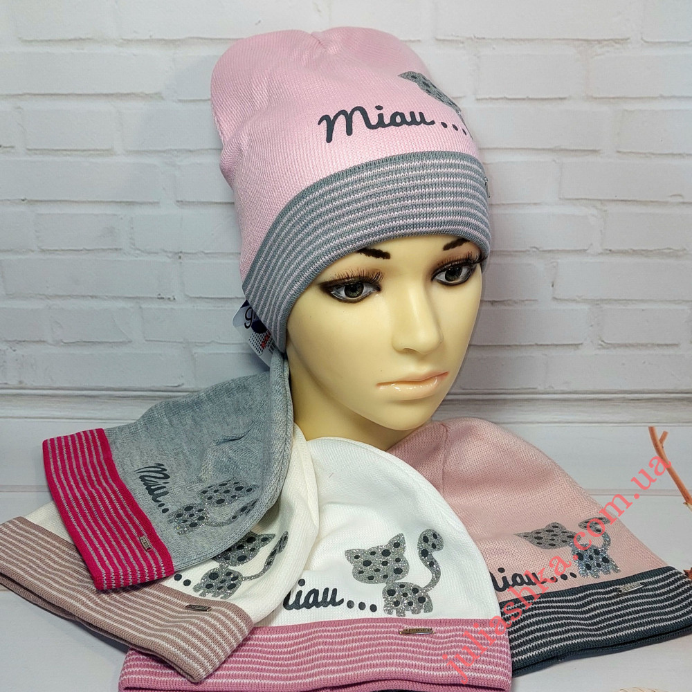 K560-D GRANS(48-50р.дитяча в’язана шапка)