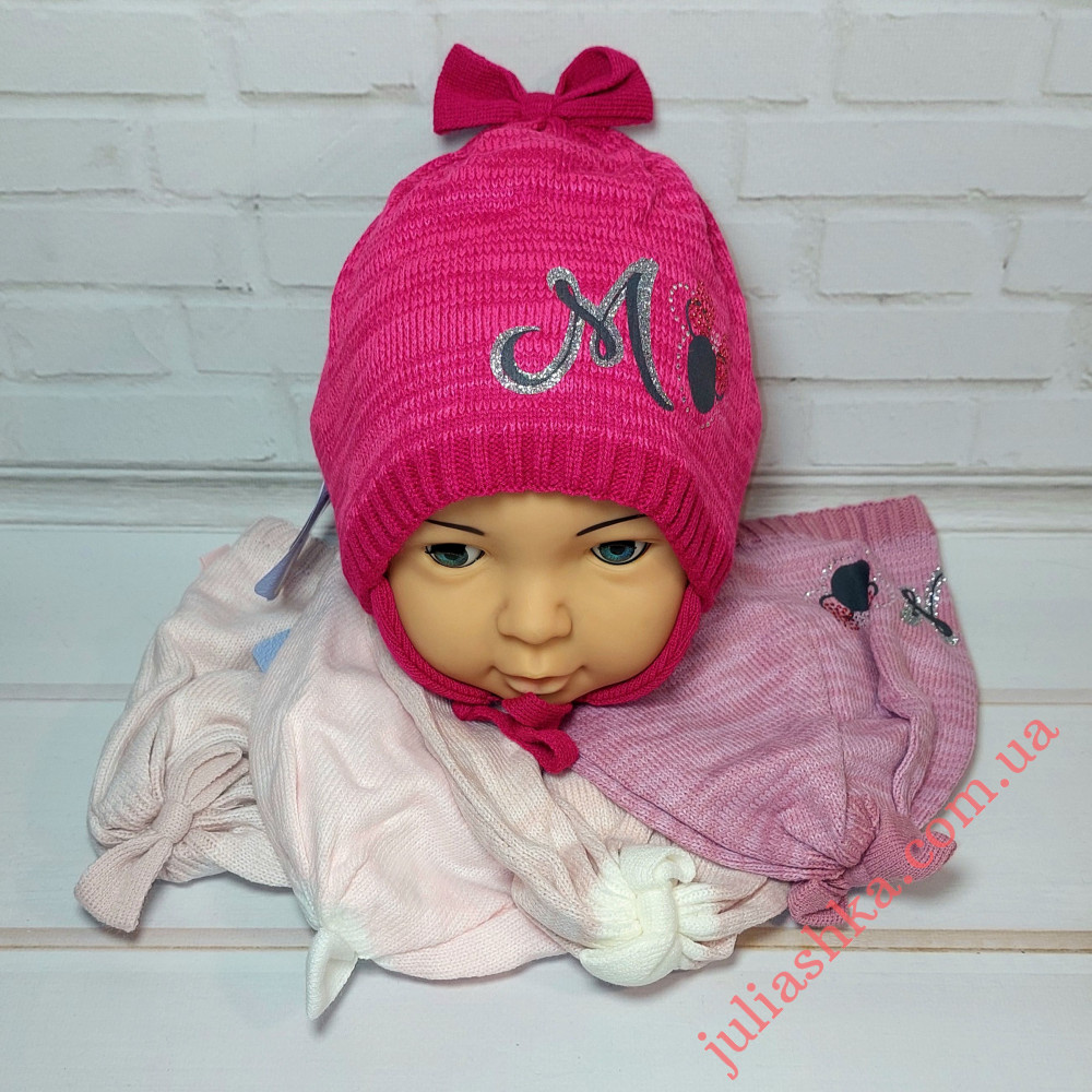 Ku494-D GRANS(48-50р.детская вязаная шапка)