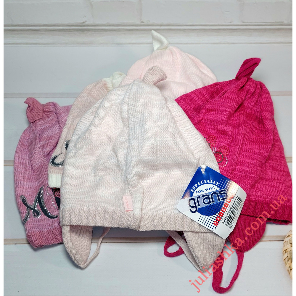 Ku494-D GRANS(48-50р.детская вязаная шапка)