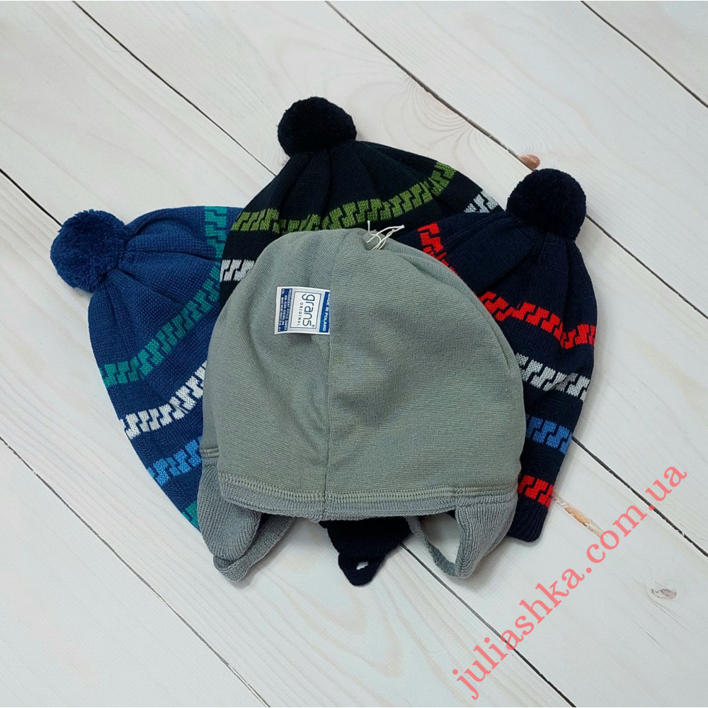 Ku519-D GRANS(48-50р.детская вязаная шапка)