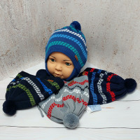 Ku519-D GRANS(48-50р.детская вязаная шапка)