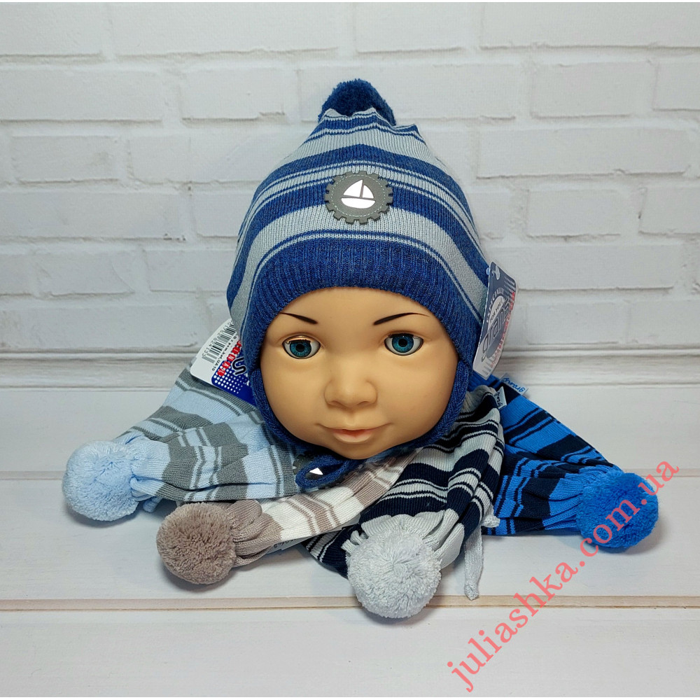 Ku509-D GRANS(42-44р.детская вязаная шапка)