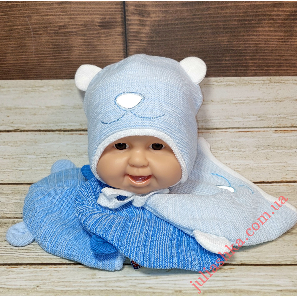 Ku504-D GRANS(38-40р.детская вязаная шапка)