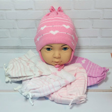 Ku487-D GRANS(40-42р.детская вязаная шапка)