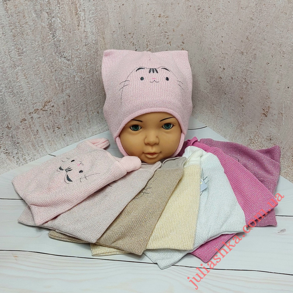 Ku492-D GRANS(44-46р.дитяча в’язана шапка)