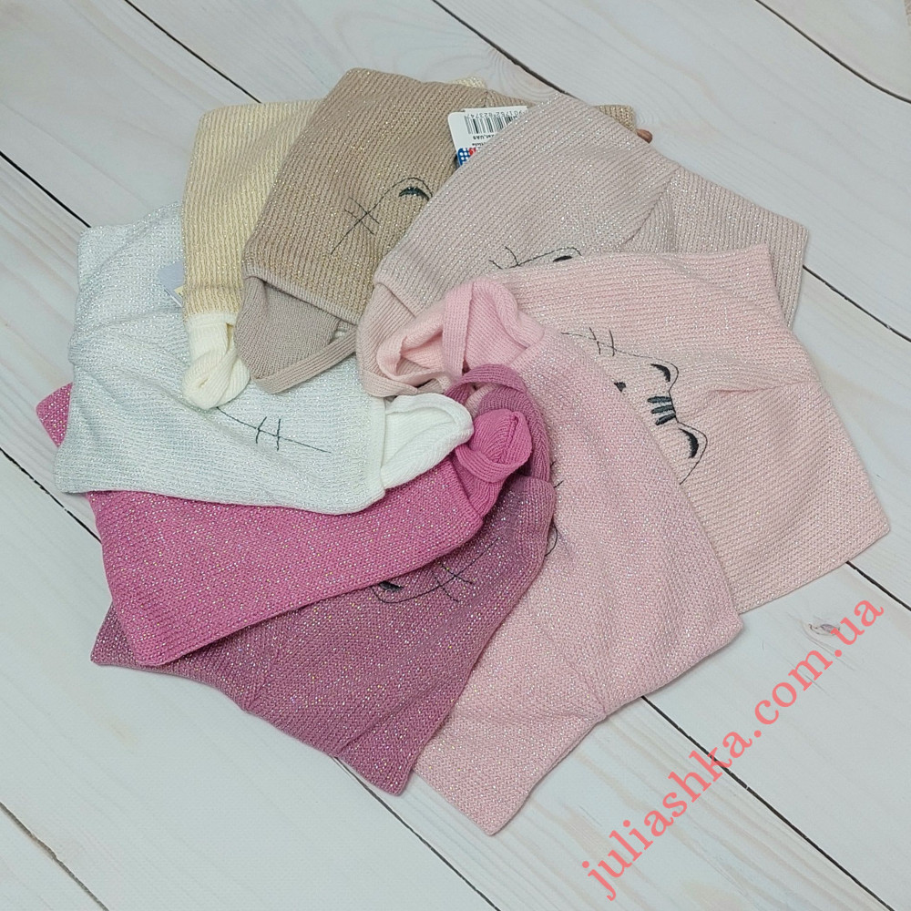 Ku492-D GRANS(44-46р.детская вязаная шапка)