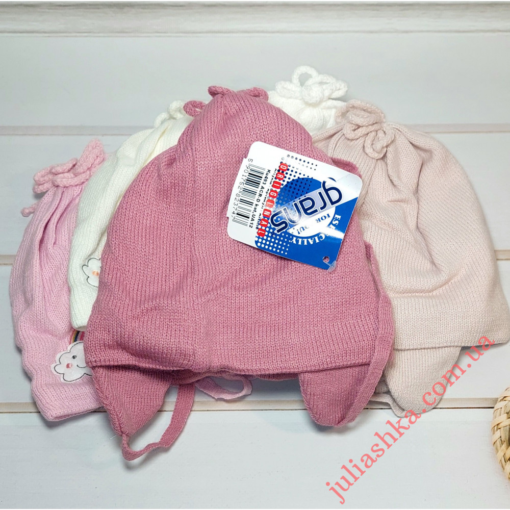 Ku493-D GRANS(46-48р.детская вязаная шапка)