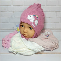 Ku493-D GRANS(46-48р.детская вязаная шапка) Ku493-D GRANS(46-48р.детская вязаная шапка)