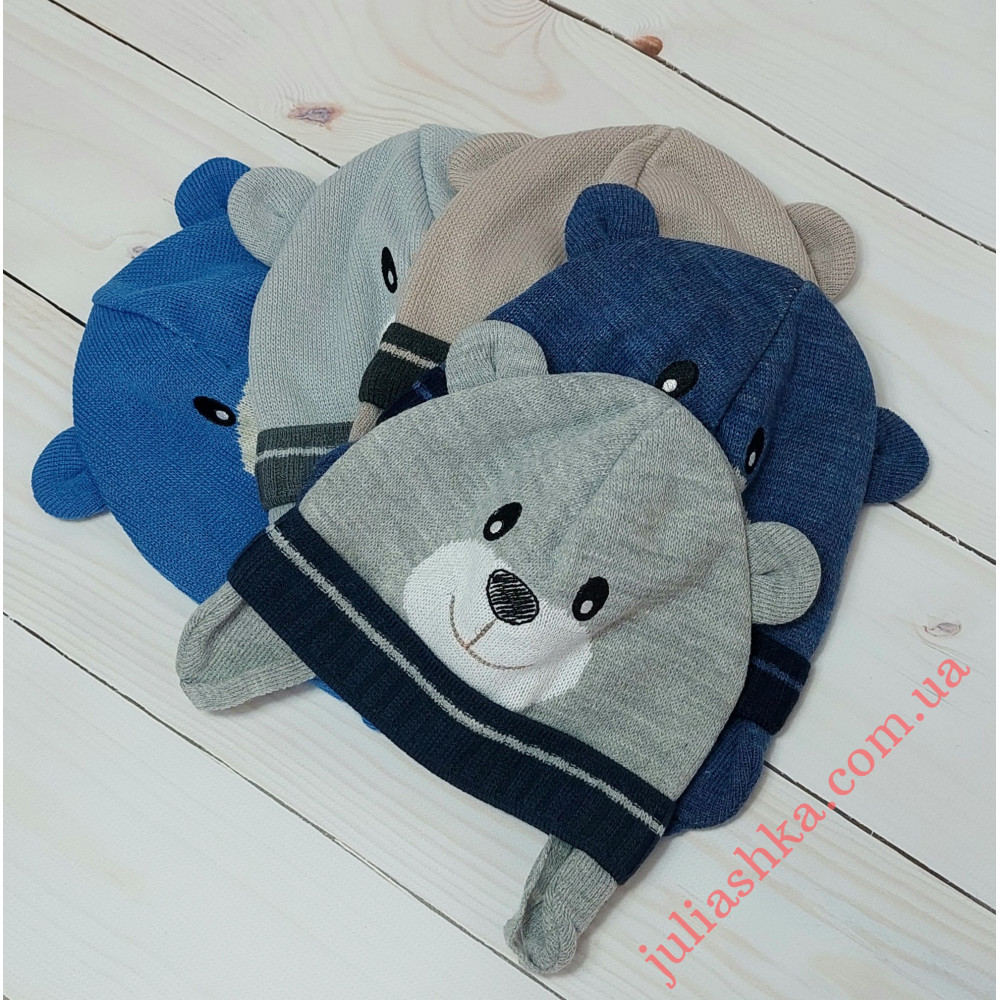 Ku512-D GRANS(44-46р.детская вязаная шапка)