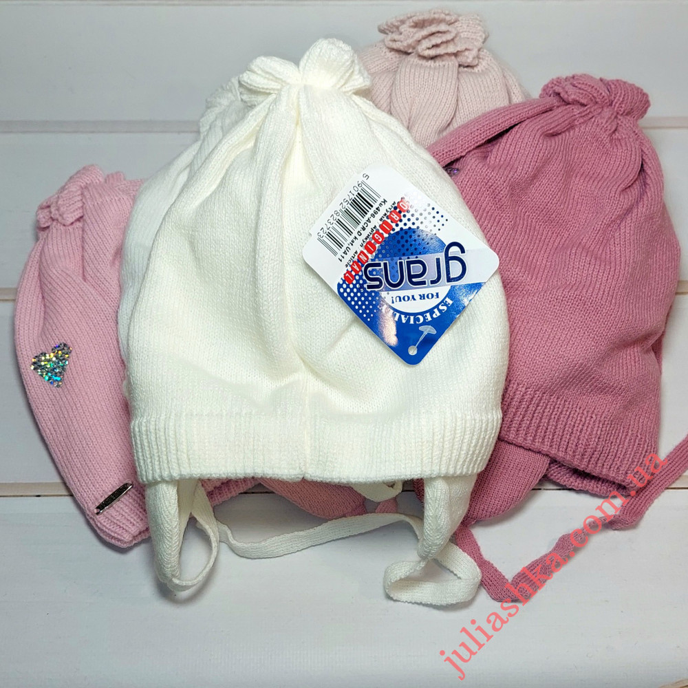 Ku496-D GRANS(48-50р.дитяча в'язана шапка)