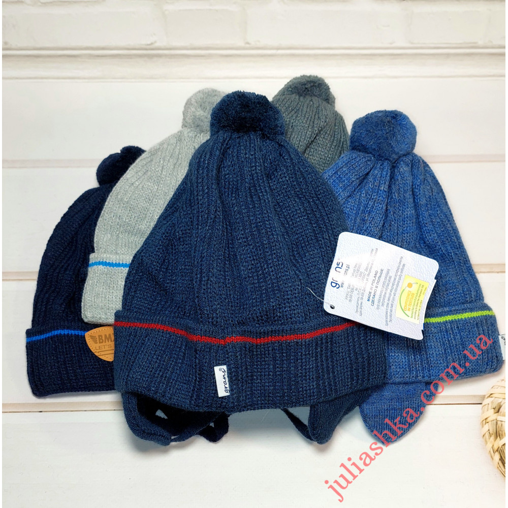 Ku515-D GRANS(48-50р.детская вязаная шапка)