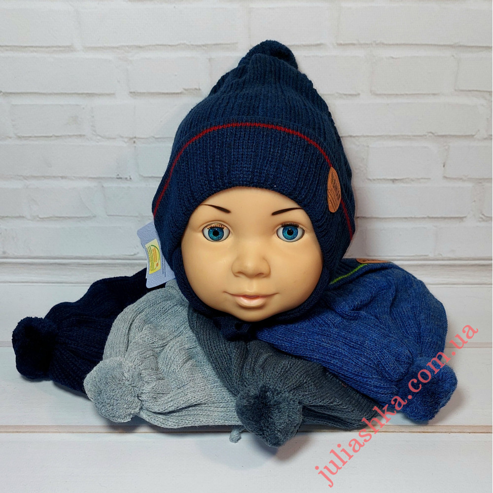 Ku515-D GRANS(48-50р.дитяча в'язана шапка)