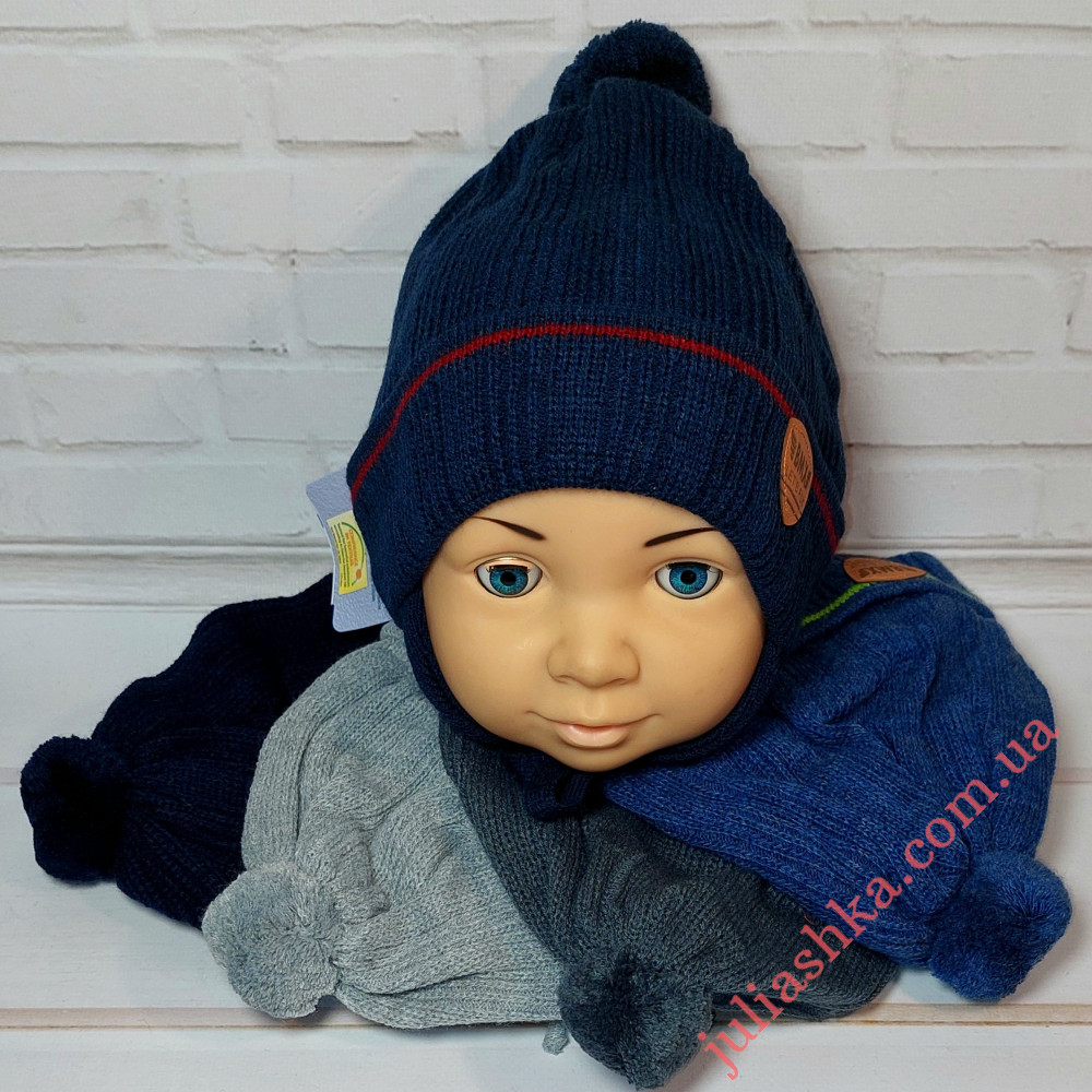 Ku515-D GRANS(48-50р.дитяча в'язана шапка)