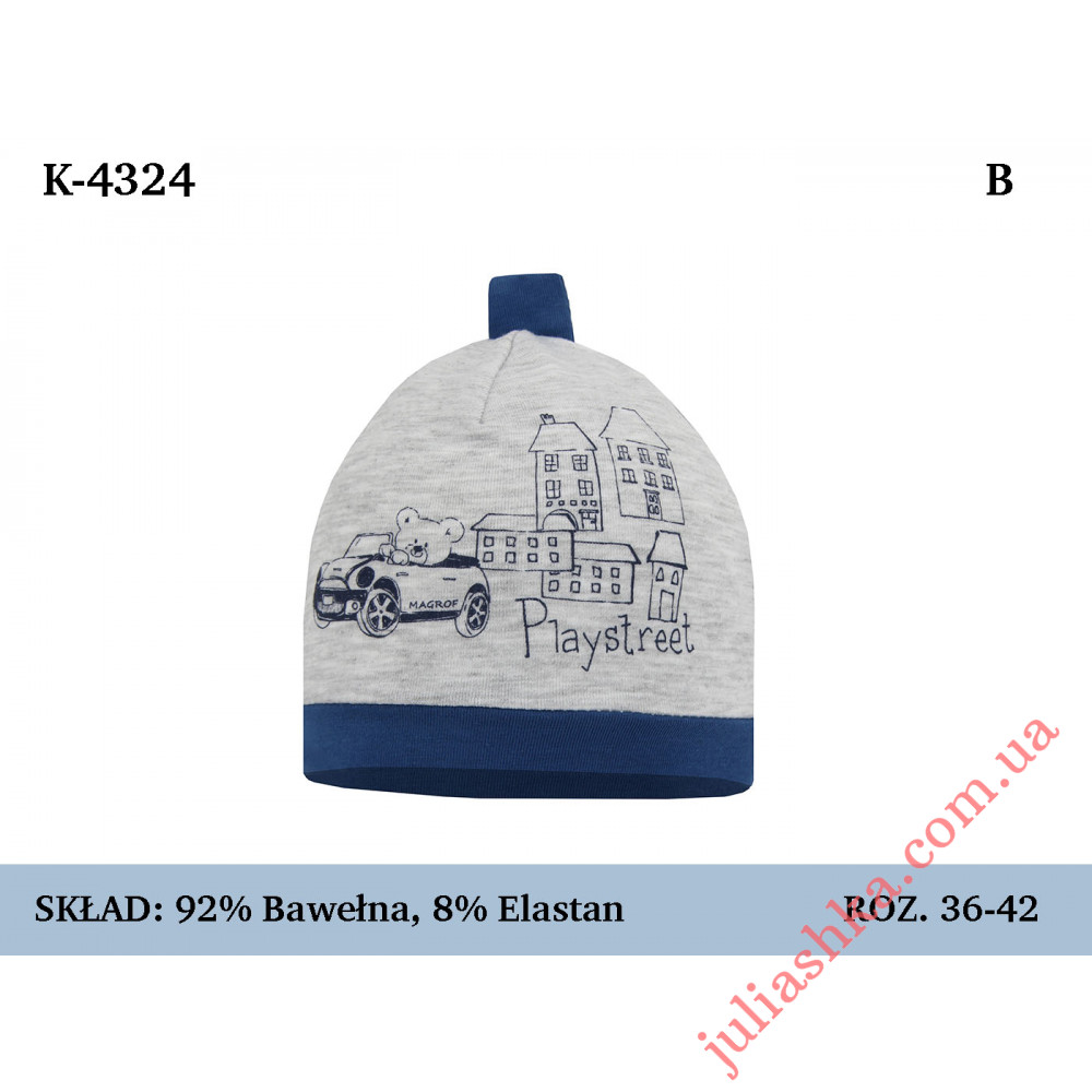4324 MAGROF (36-42р.трикотажна шапка)