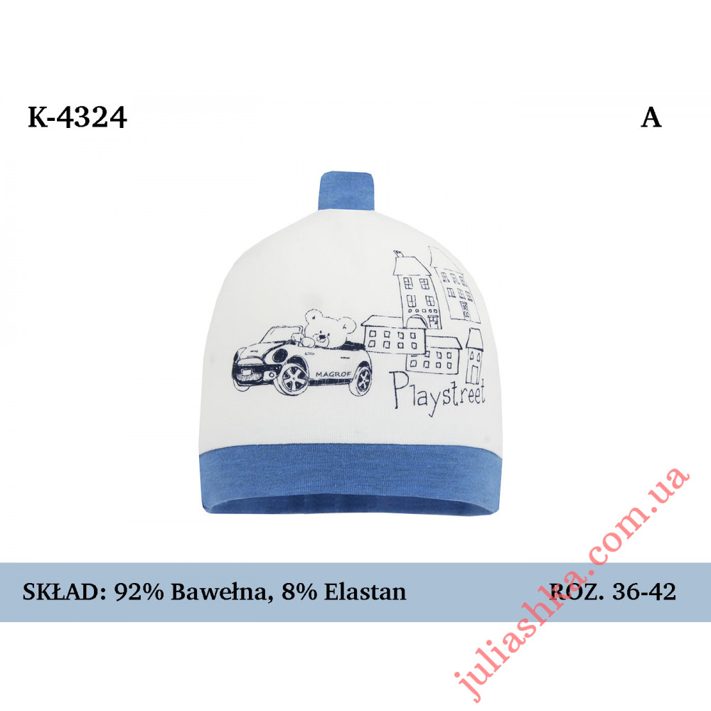 4324 MAGROF (36-42р.трикотажна шапка)