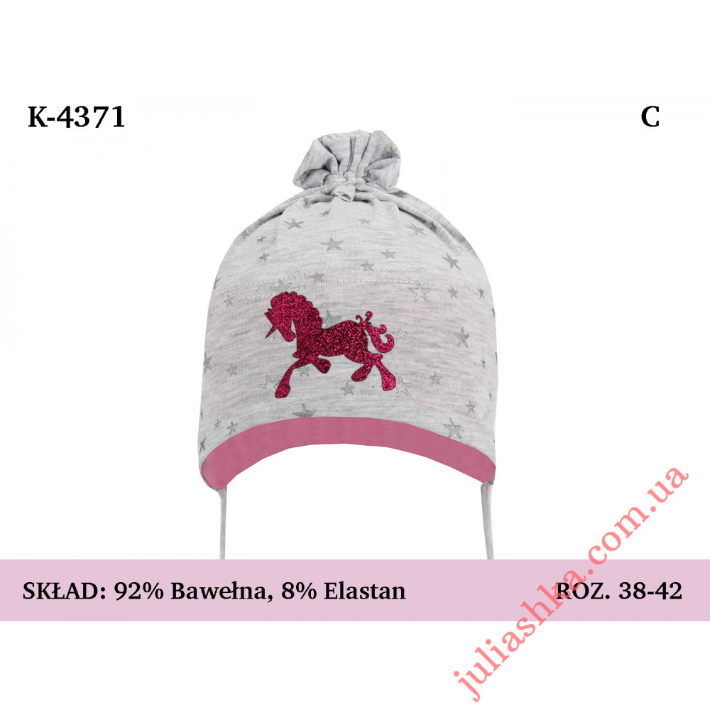 4371 MAGROF (38-42р.трикотажна шапка)