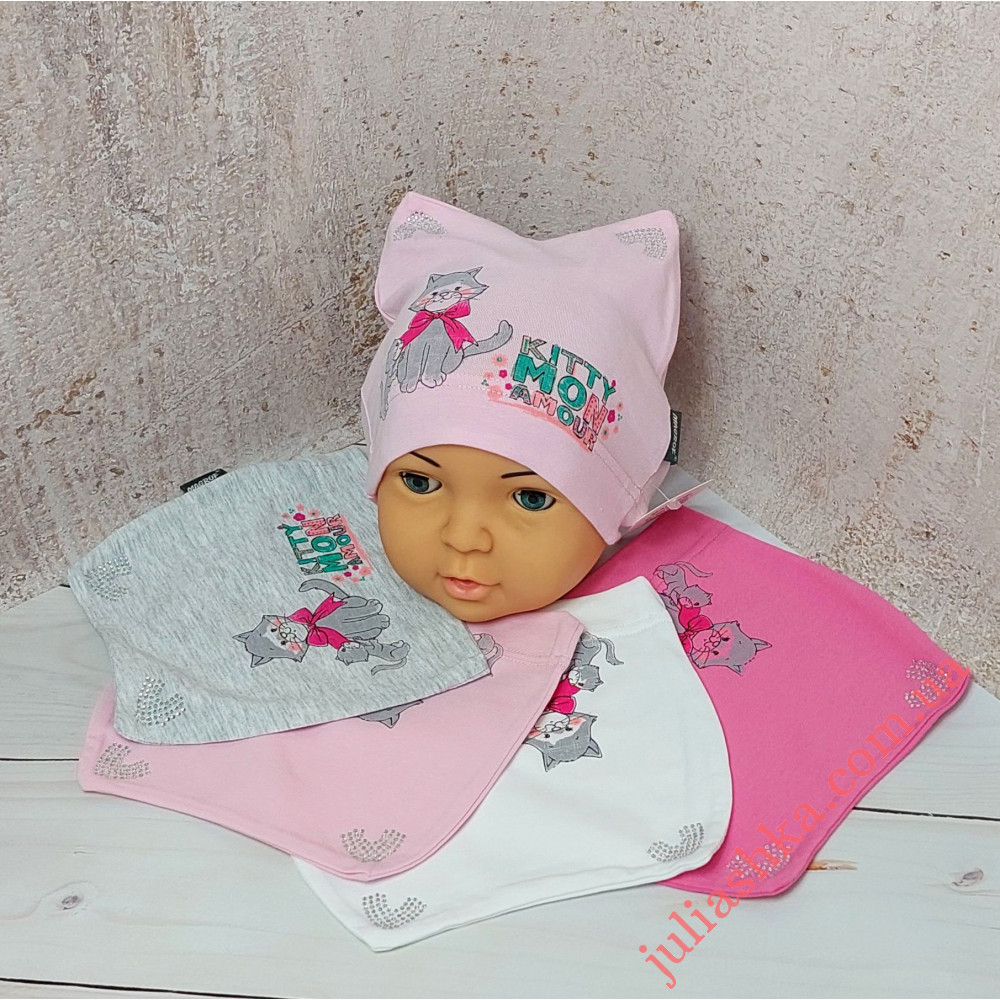 4379 MAGROF (44-48р.трикотажная шапка)