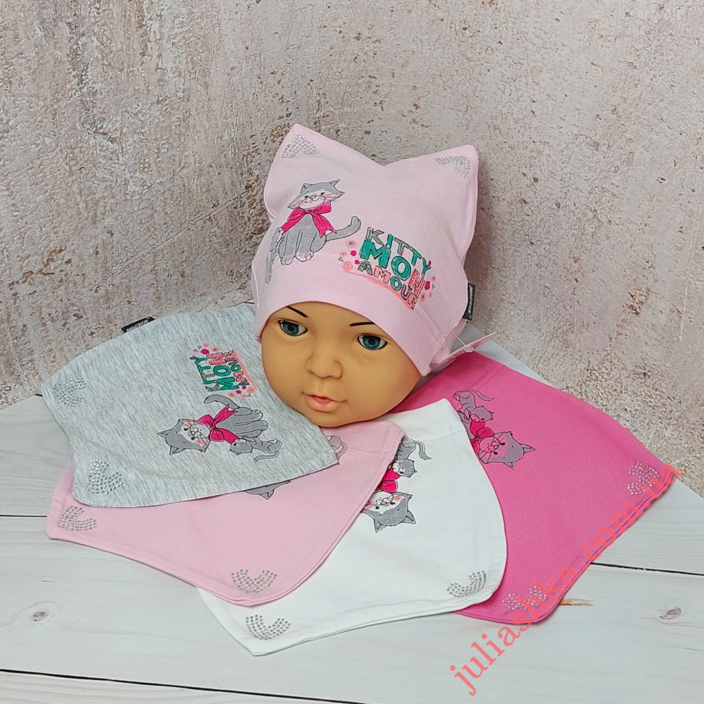 4379 MAGROF (44-48р.трикотажна шапка)