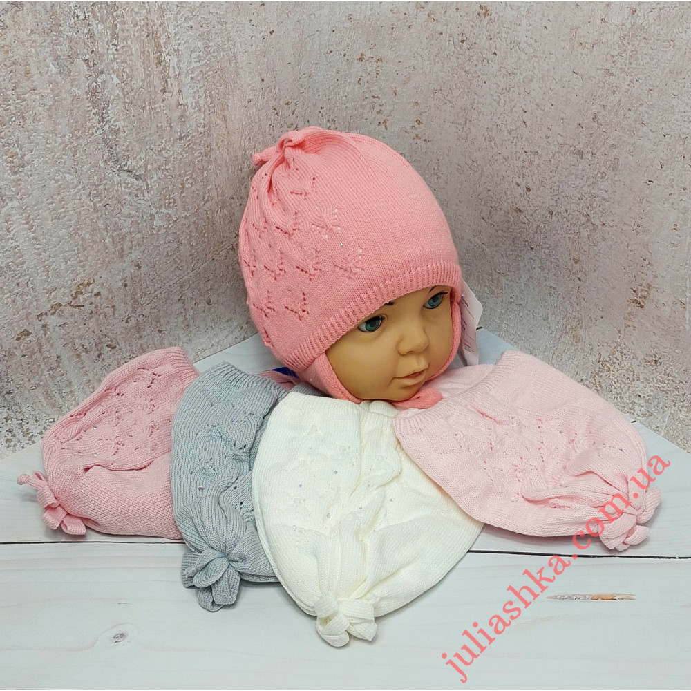 3279 AGBO(46-48р.детская вязаная шапочка)