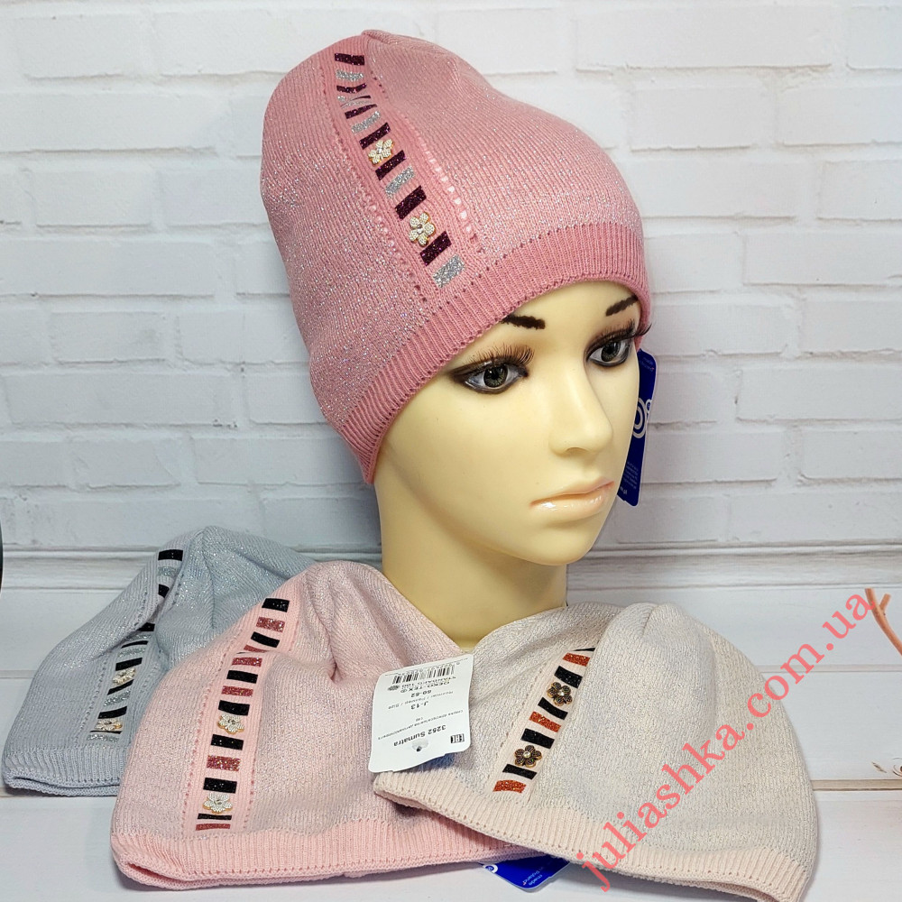 3252 AGBO(50-52р.дитяча в'язана шапочка)