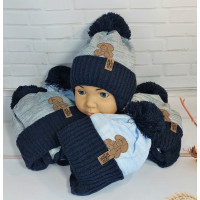 K-3744 MAGROF(44-48р.дитяча зимова шапка)