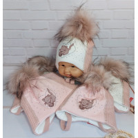 K-3663 MAGROF(36-42р.зимова шапка для новонароджених)